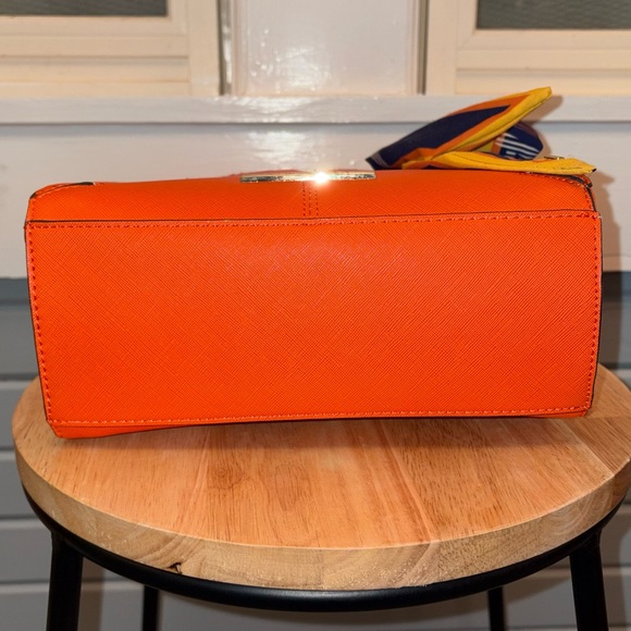 Steve Madden Women's Dopamine Handbag Bright Orange Statement Preppy Chic  - Picture 5 of 9